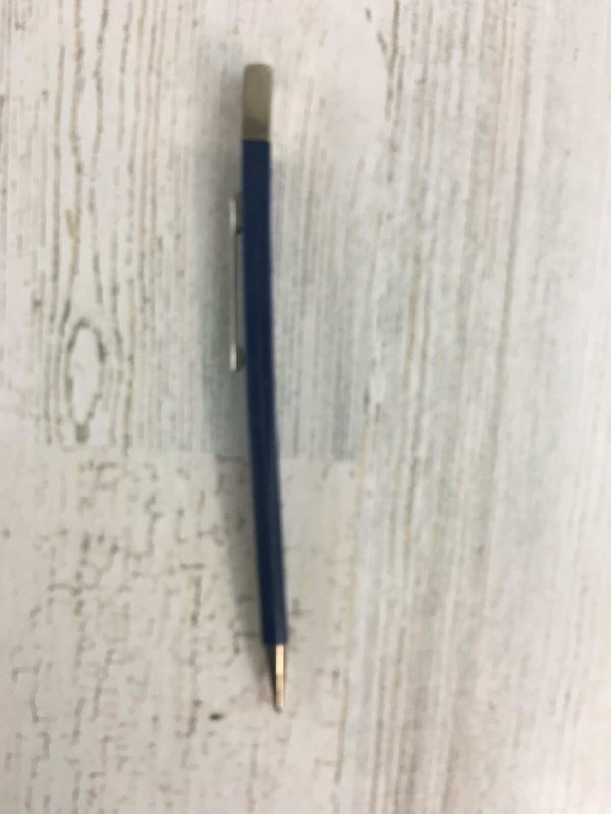Vintage Slencil Flat Mechanical Pencil Blue