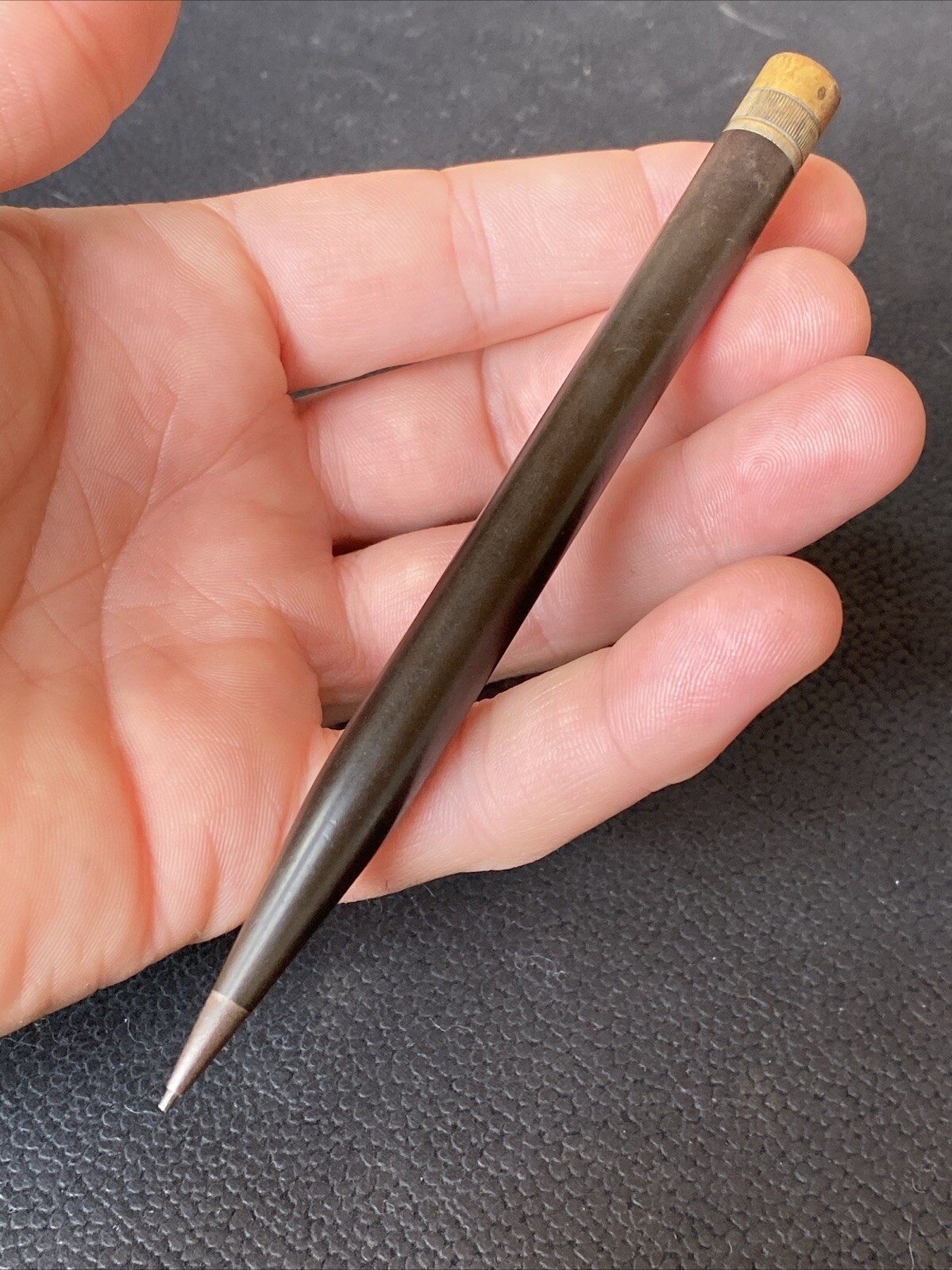 ANTIQUE VTG EARLY Brown Brass WAHL EVERSHARP Mechanical Pencil AS IS UNTESTED