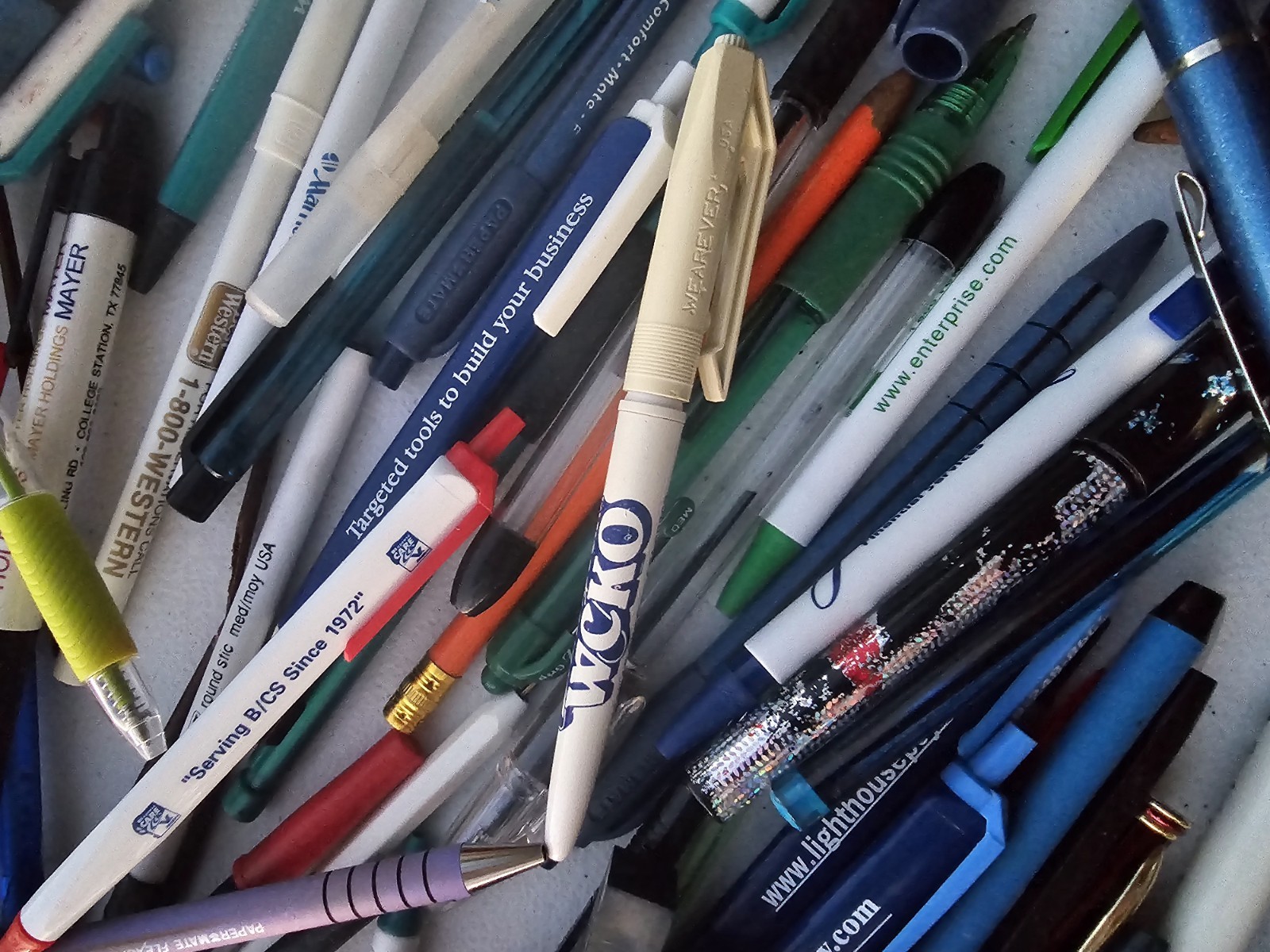 Mechanical Pencils & Pens Advertisement HUGE LOT Click NOS Vintage 1970s To 00s