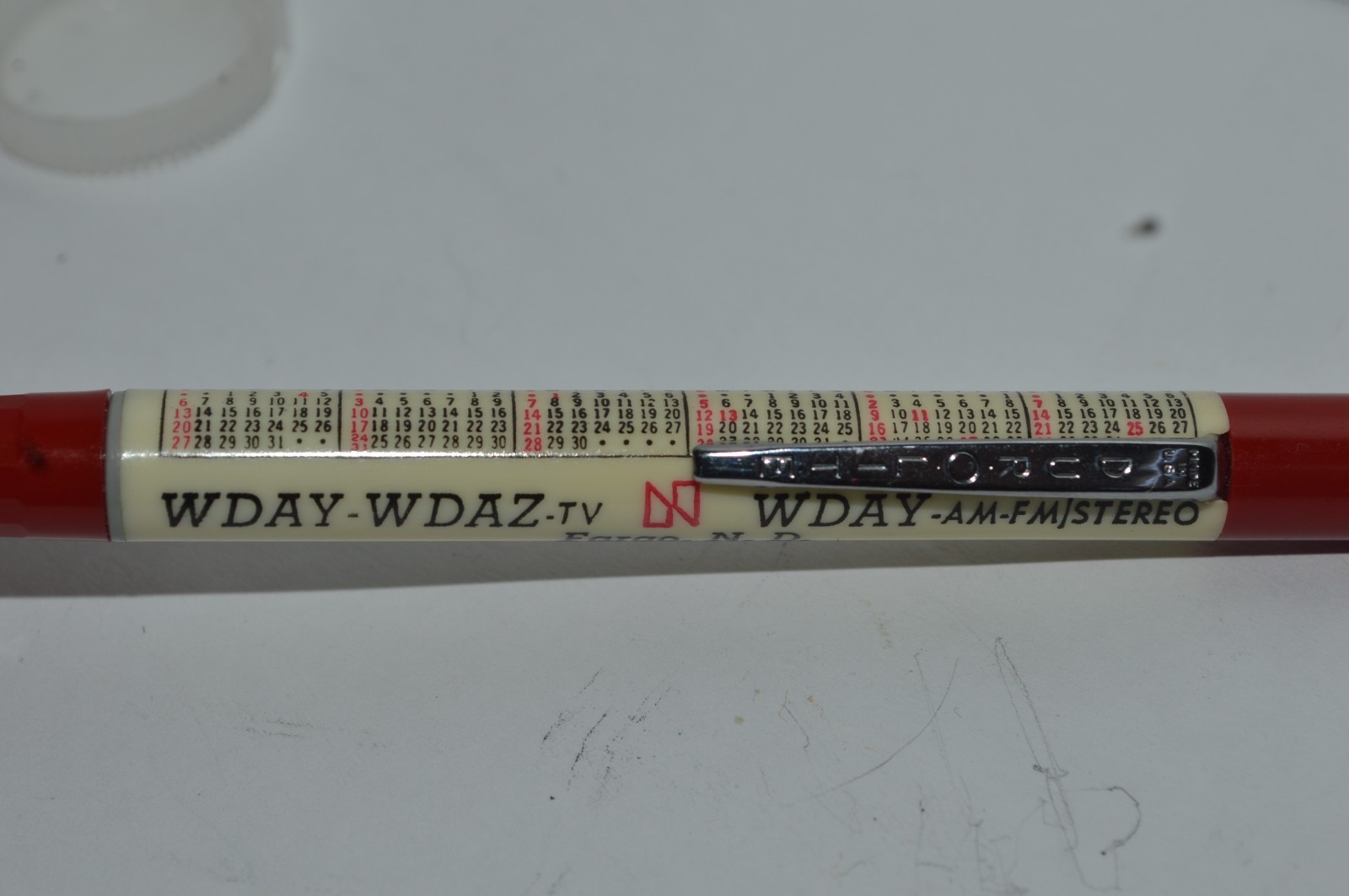 DUROLITE Mechanical Pencil 1984 Calendar Year WDAY-WDAZ TV Promo Near Mint Cond