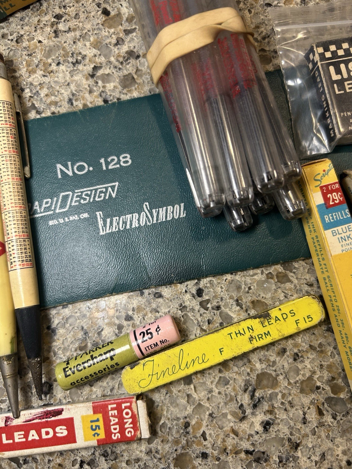 Vintage Drafting Pencil Lead Lot – Koh-I-Noor, Faber, Script, Mechanical Pencils