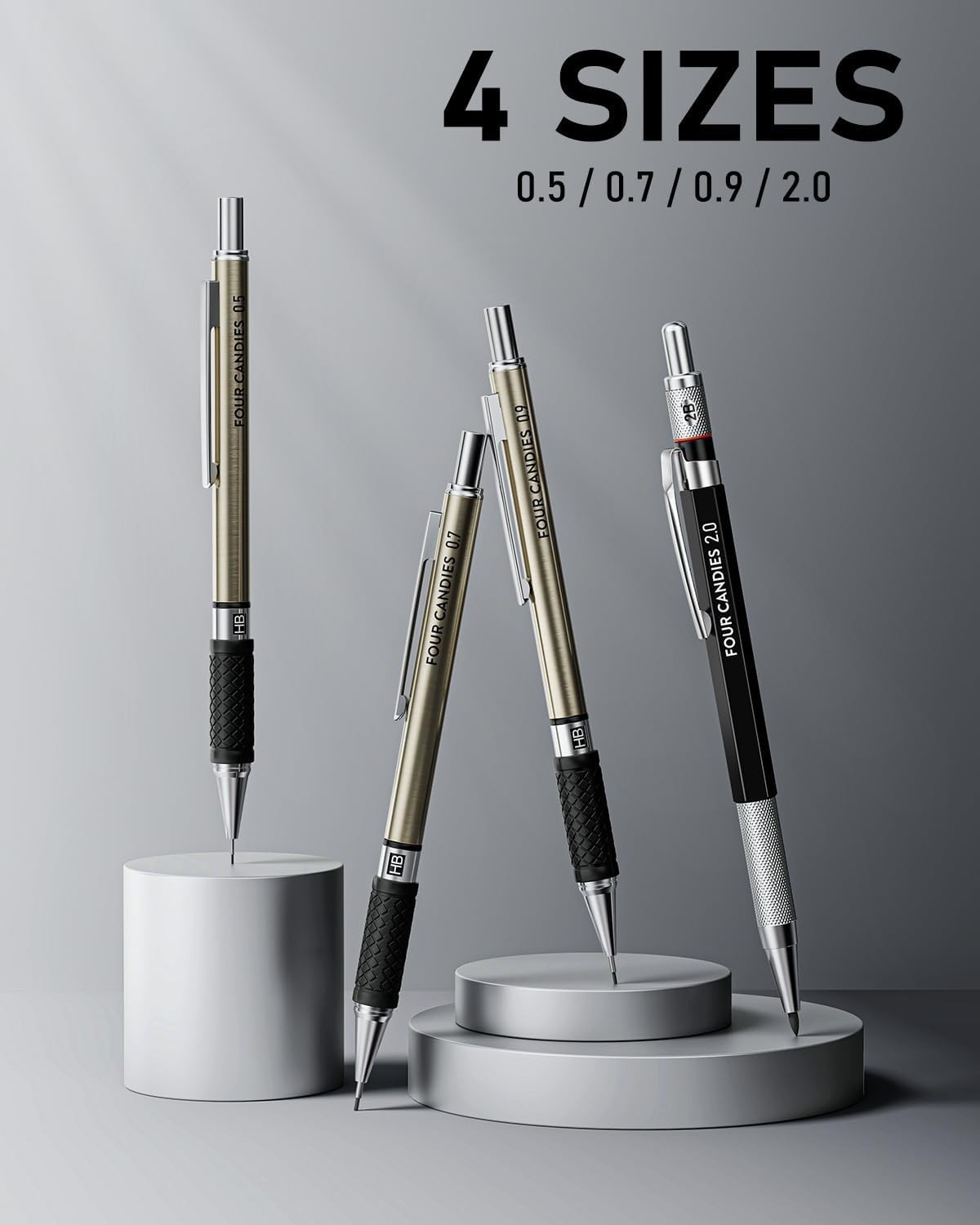 Luxurious 25PCS Mechanical Pencil Set – Includes Metal Pencils & Color Leads