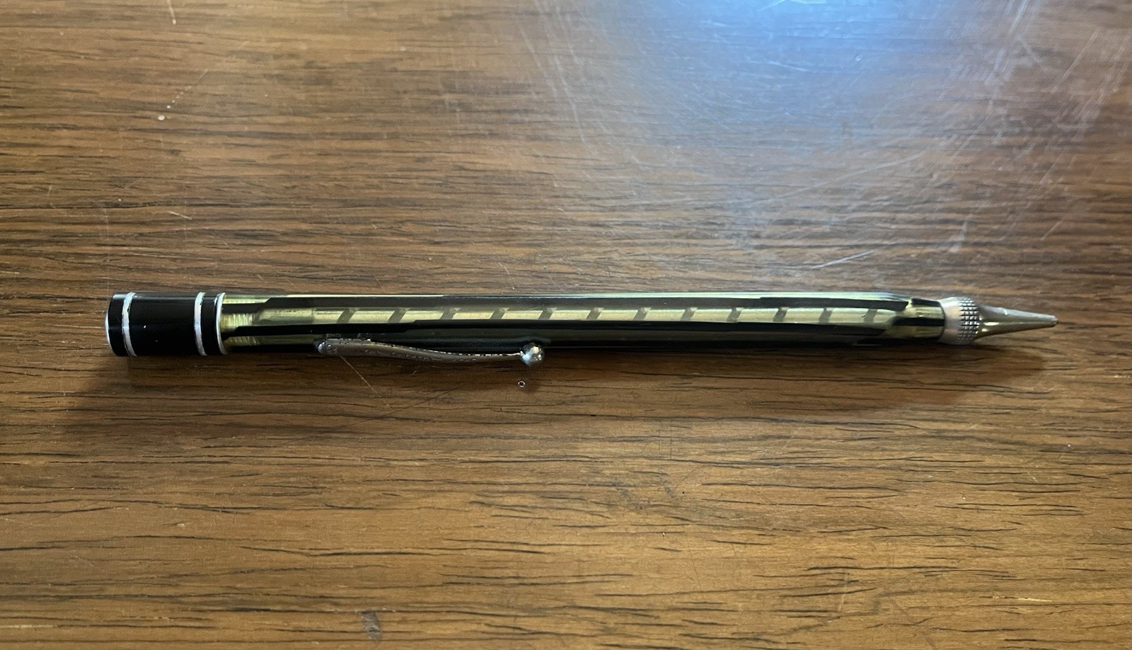 Vintage Eversharp Square 4 Mechanical Pencil Ribbon Pattern