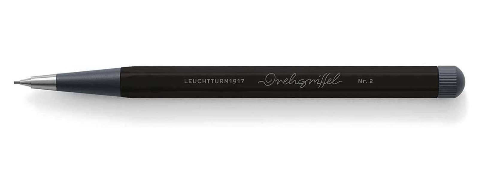 0.7mm Mechanical Pencil Refillable HB Graphite Aluminum Brass Black