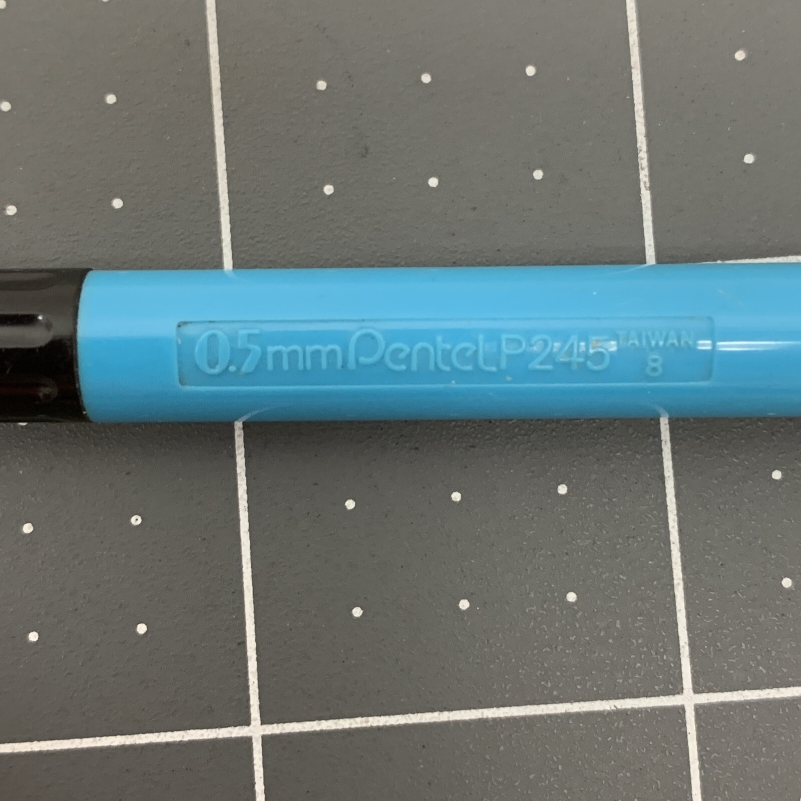 Vintage Pentel P245 Mechanical Pencil 0.5mm Light Blue Barrel RARE