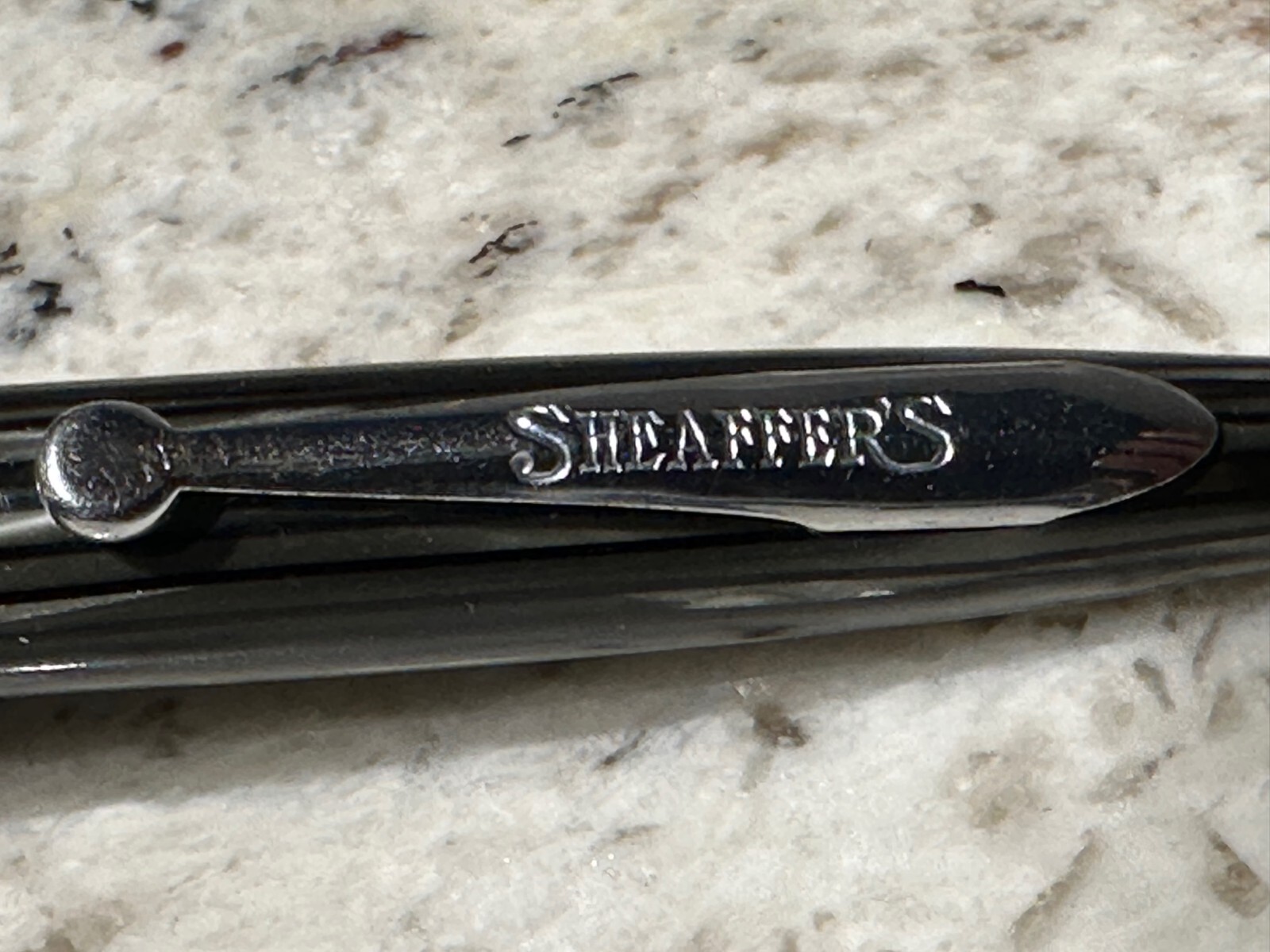 SHEAFFER Vintage Mechanical Pencil Marbled Gray Black Made in USA Needs Service