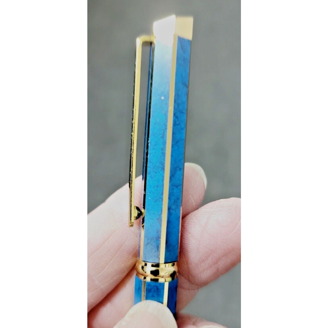 New Set of 5 Chamberlain Mechanical Pencil Blue Marble & Gold