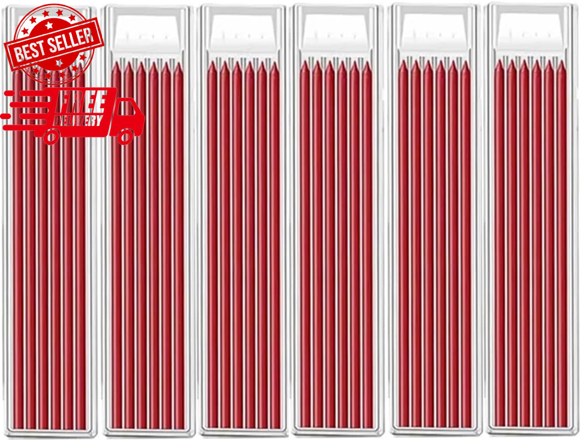 36 PCS Pencil Refills,2.8mm Carpenter Pencil Lead, Solid Deep Hole Mechanical…
