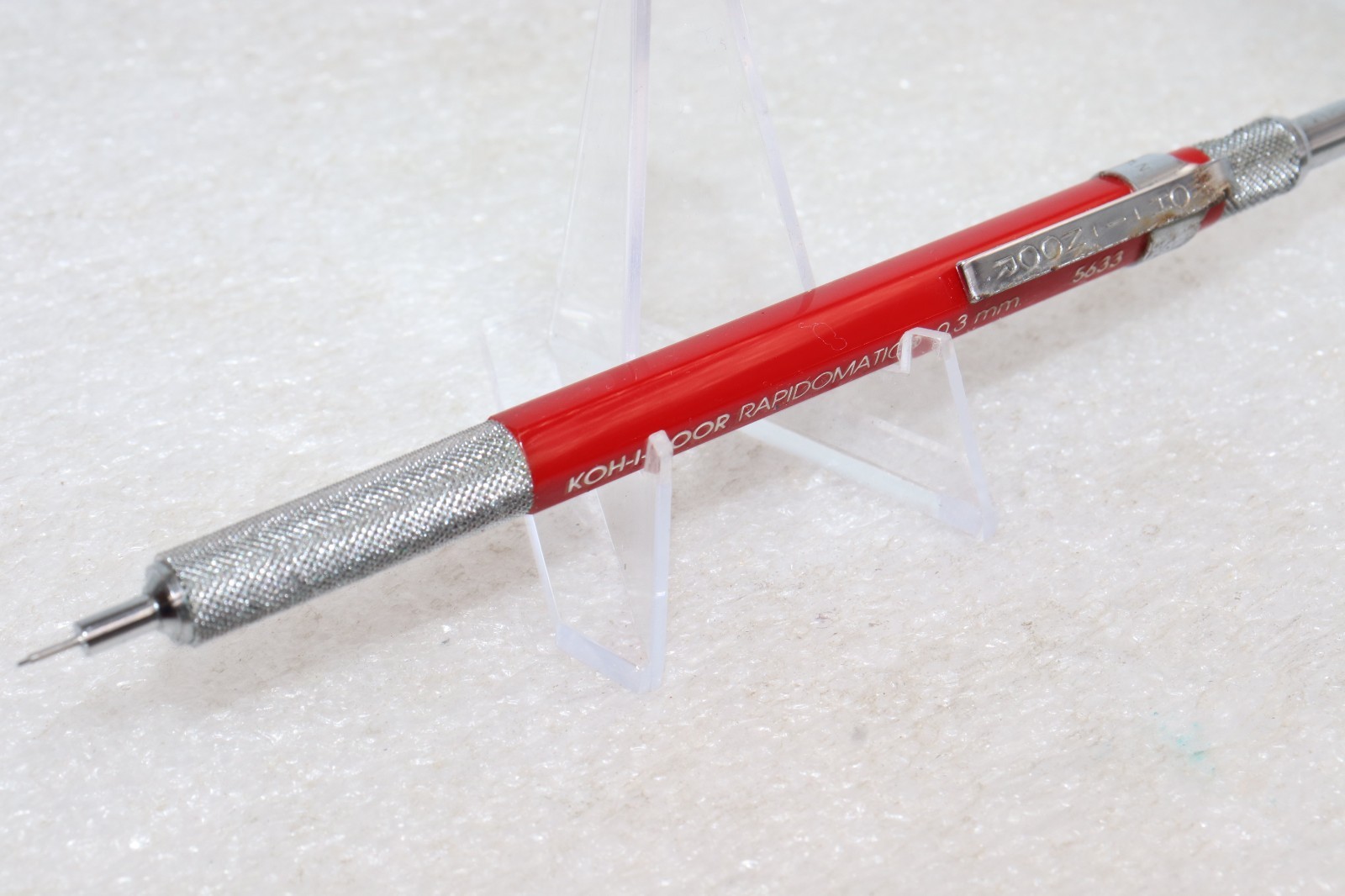 Vintage Koh-I-Noor Rapidomatic Red 5633 Mechanical Pencil 0.3mm Japan