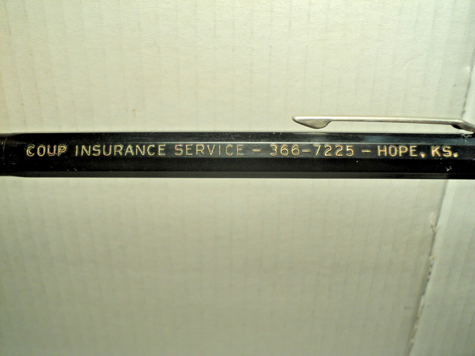 Vintage Autopoint Mechanical Pencil Coup Insurance Service 5-5/8″ Long USA