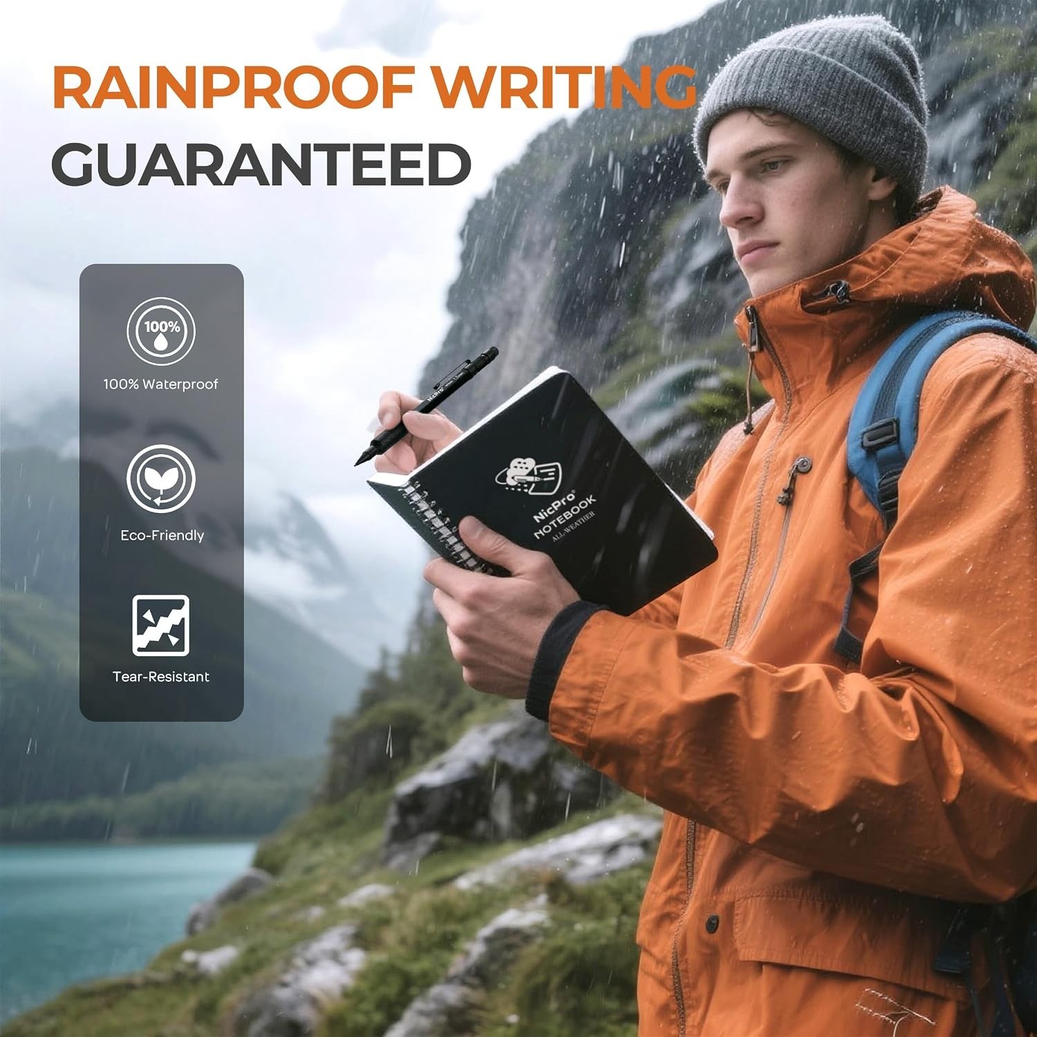 Outdoor Drafting Set with Waterproof Notebooks, 1.3mm Leads