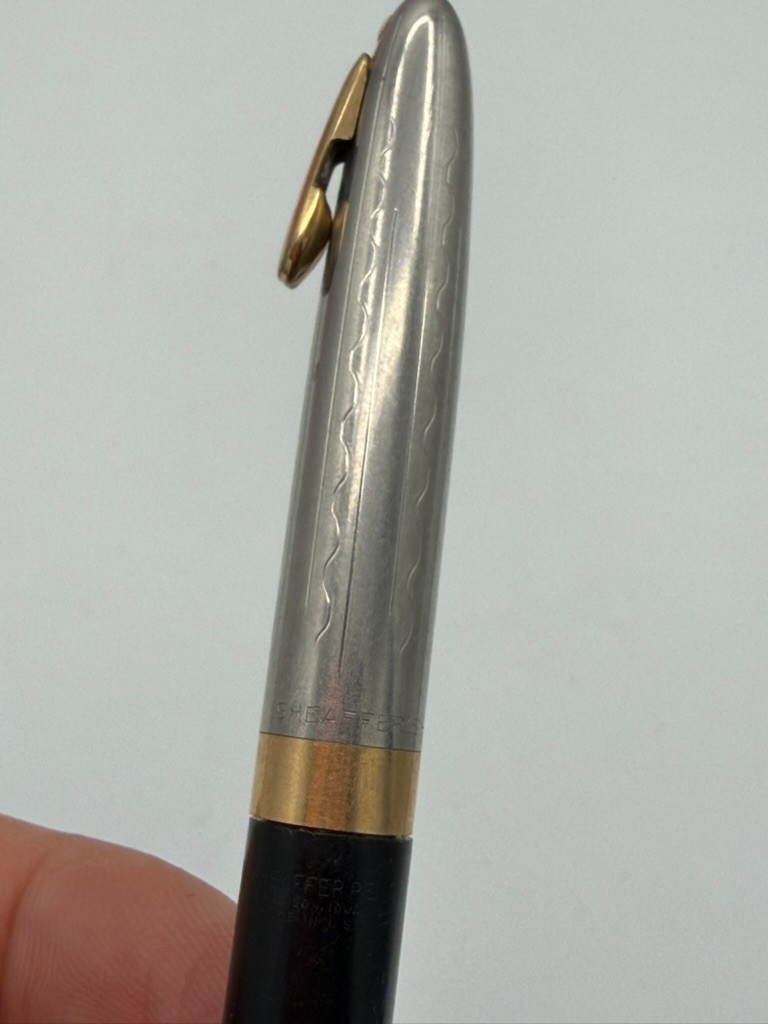 Vintage Sheaffer Mechanical Pencil Black Silver Gold Tone USA 4″