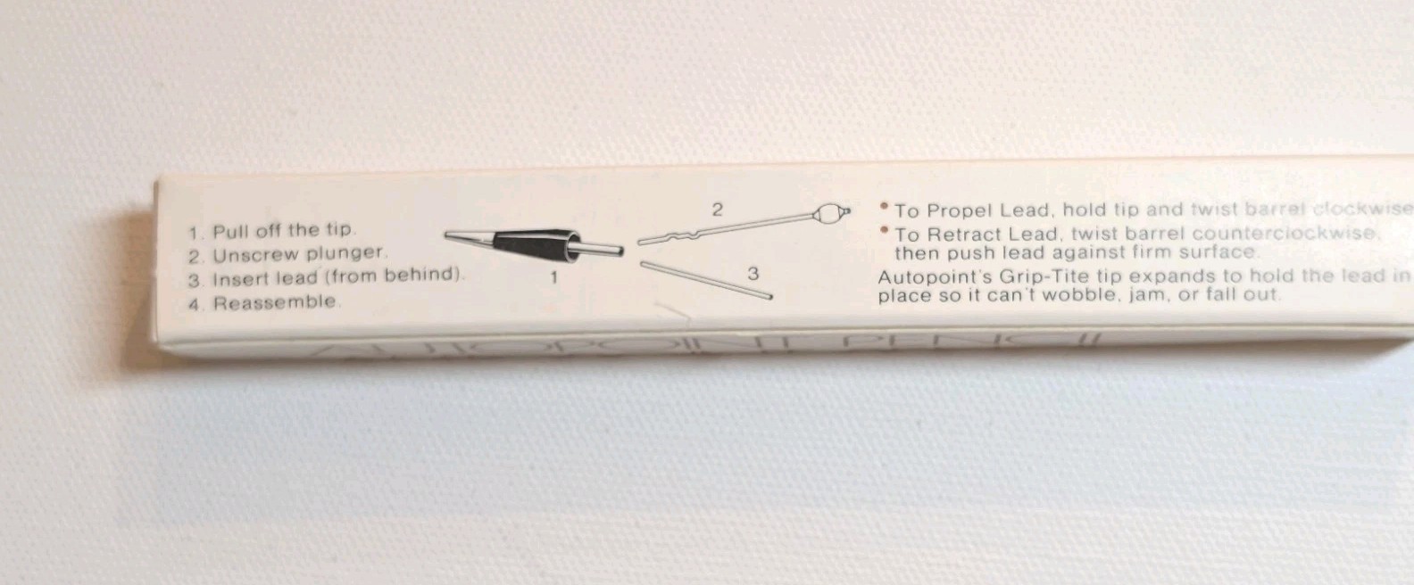 Vintage Autopoint Mechanical Pencil ESM Inc Mars PA Steel Advertising Boxed