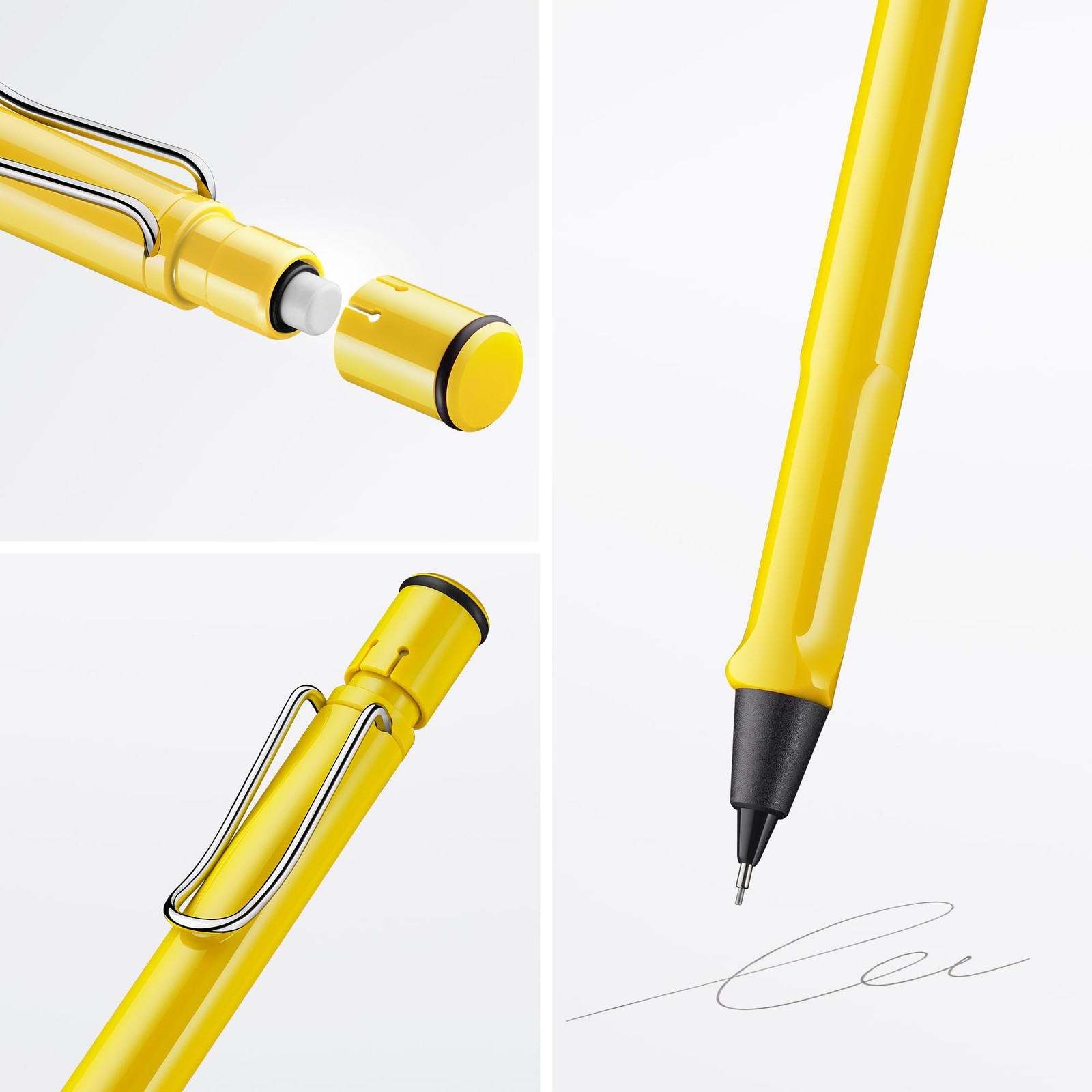 LAMY Safari Yellow Pencil M 41 0.5 mm & Eraser Tip Included