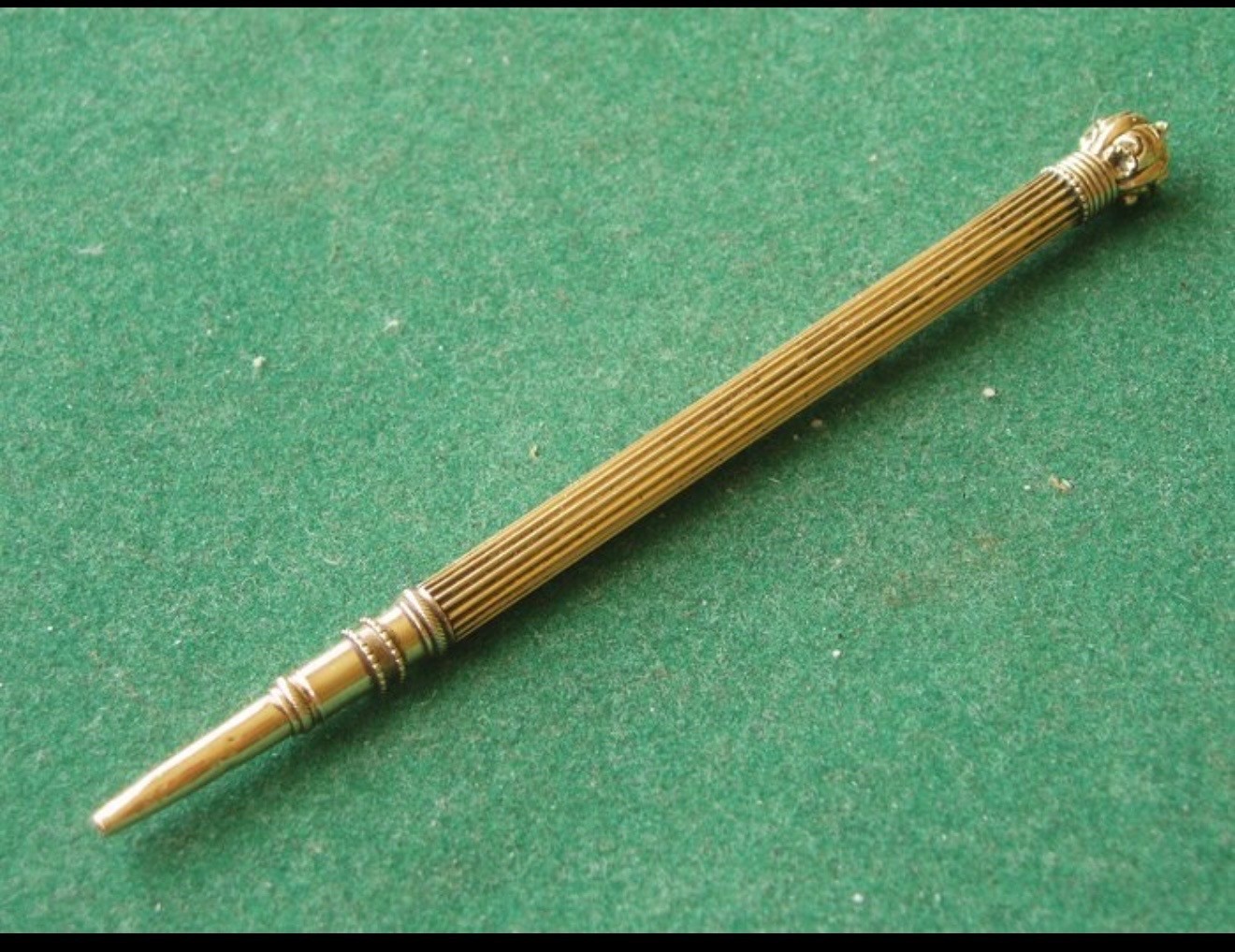 Antique Coronation 14k Solid Yellow Gold Mechanical Pencil