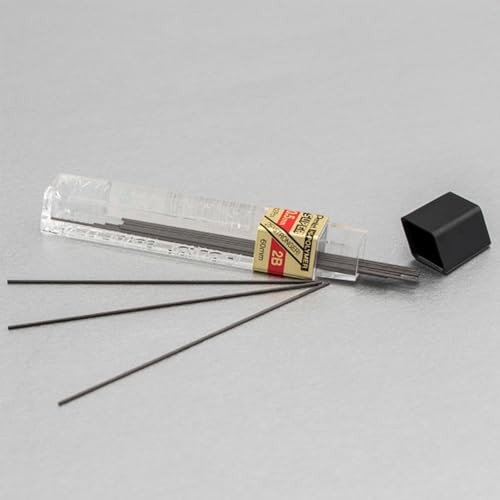 Lead Refills 0.5mm 2B, Black, 12 Leads per Tube (C505-2B) – Pack of 3
