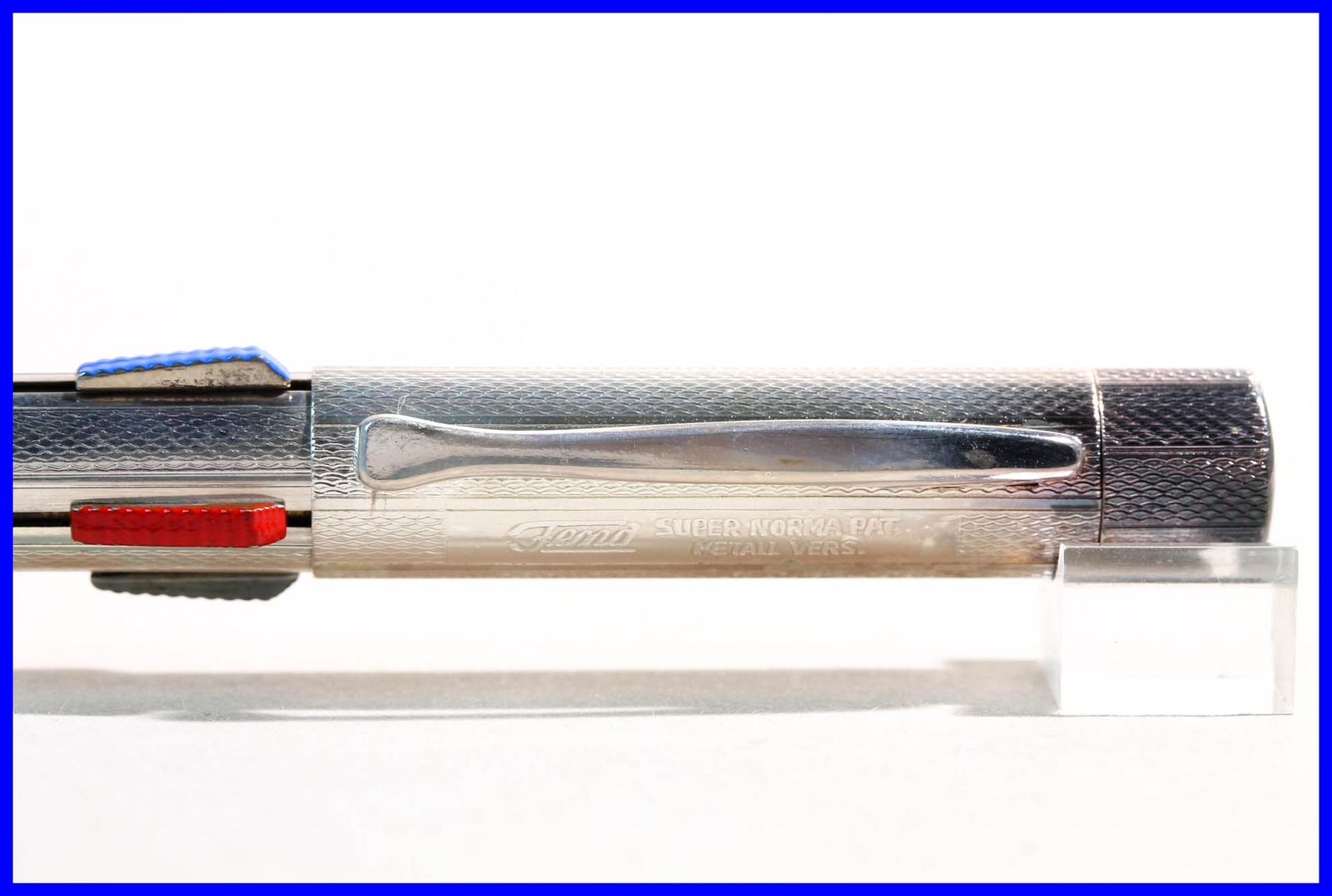 silver plated FEND SUPER NORMA all metal 4-color Pencil from the 1960ies MINT B