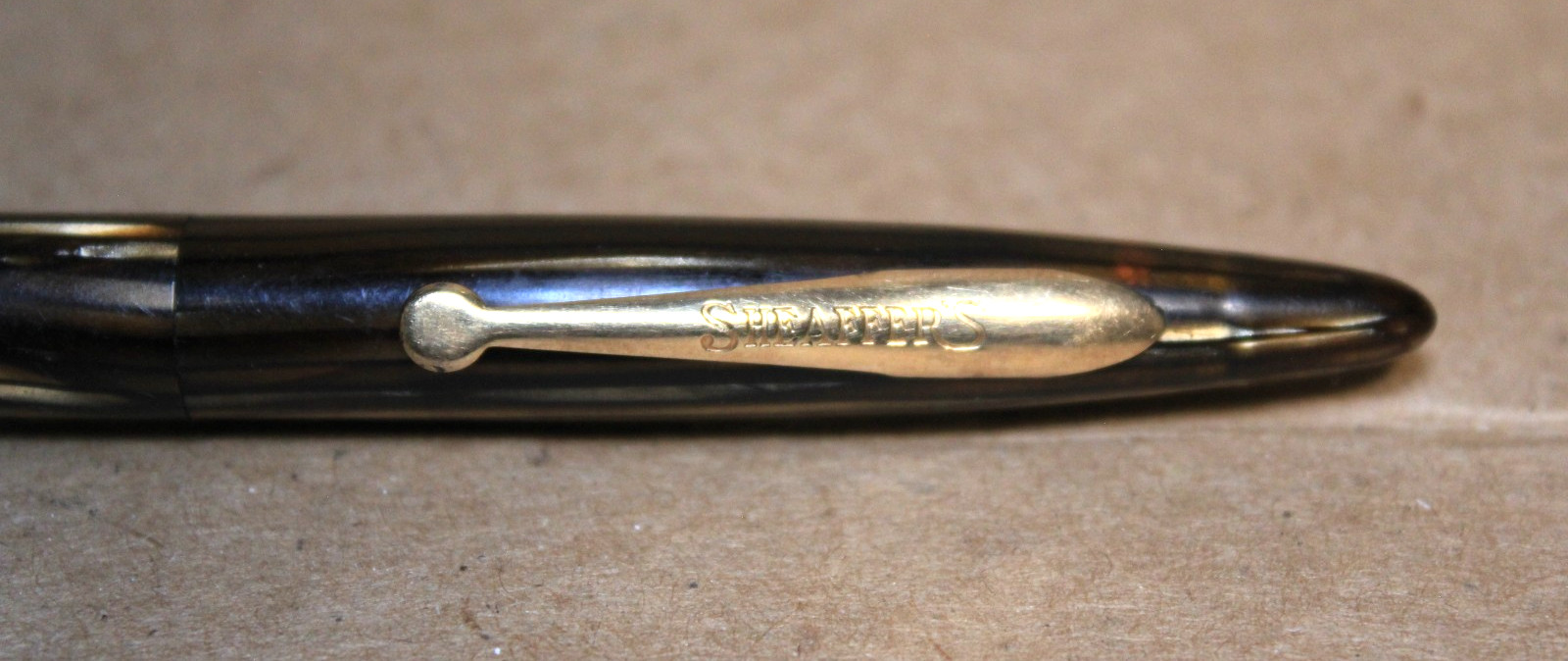 Sheaffer Balance Brown Striated & Gold trim 0.9mm Pencil MADE IN USA