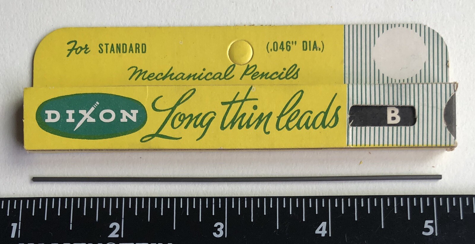 Vintage DIXON Mechanical Pencil Lead 1.1mm B 12pk NOS Sleeve Card USA