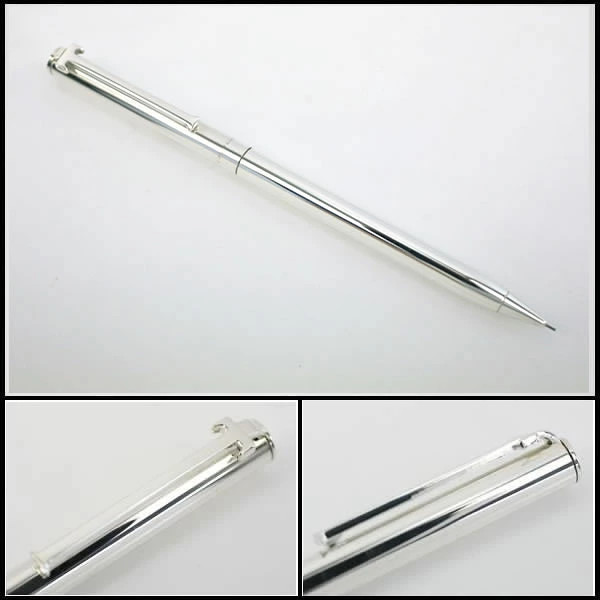 Tiffany Rare T Clip Mechanical Pencil SV925 Sterling Silver Twist [Used] 7176