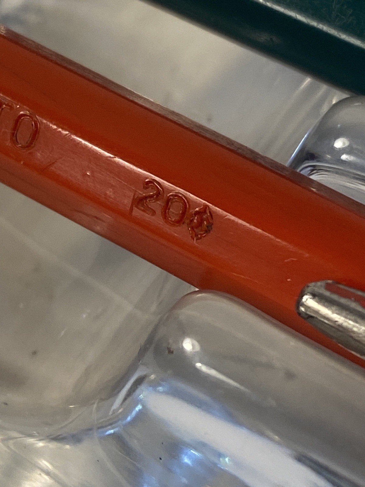 2 Vintage Scripto Mechanical Pencils Lot – No. 77 20¢ Red & Similar In Green