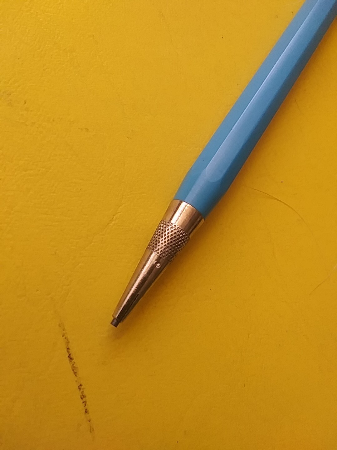 Vintage DUROLITE Mechanical Pencil Plastic Turquoise Blue NEW No Advertising
