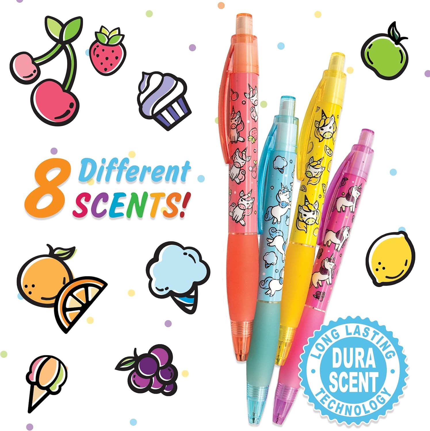 Mechanical Smencils 8 Pack Scented Mechanical Pencils 0.7mm