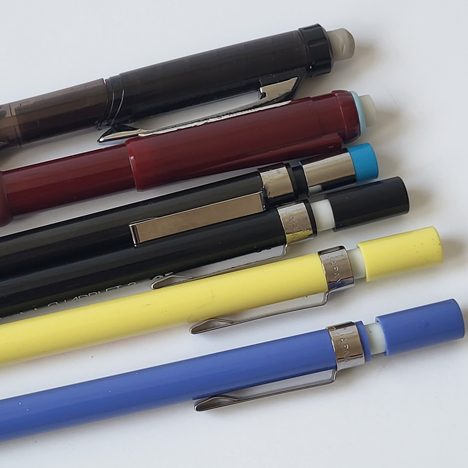 Pentel Mechanical Pencils Lot of 6 Sharplet-2 PG307 Twist Erase Click PD277