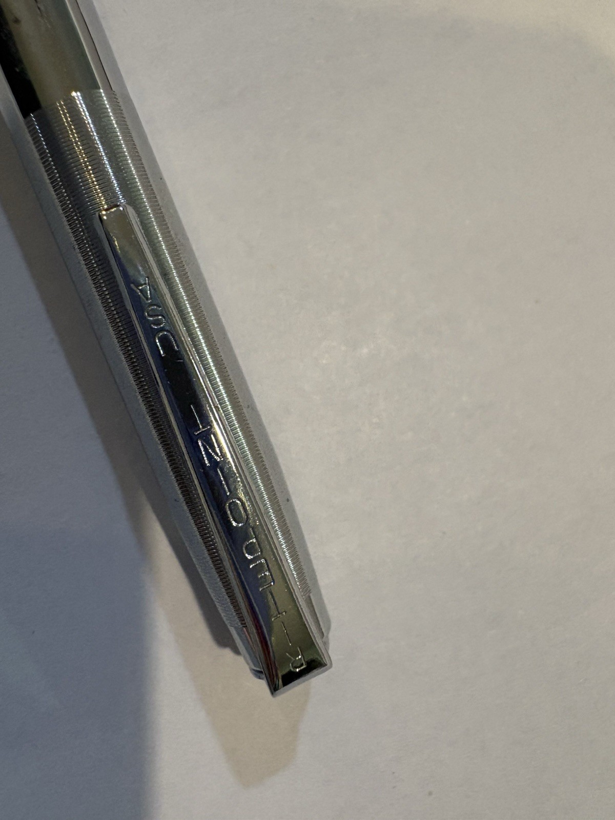 Vintage Ritepoint Mechanical Pencil Swift & Company Advertisement Silver Tone