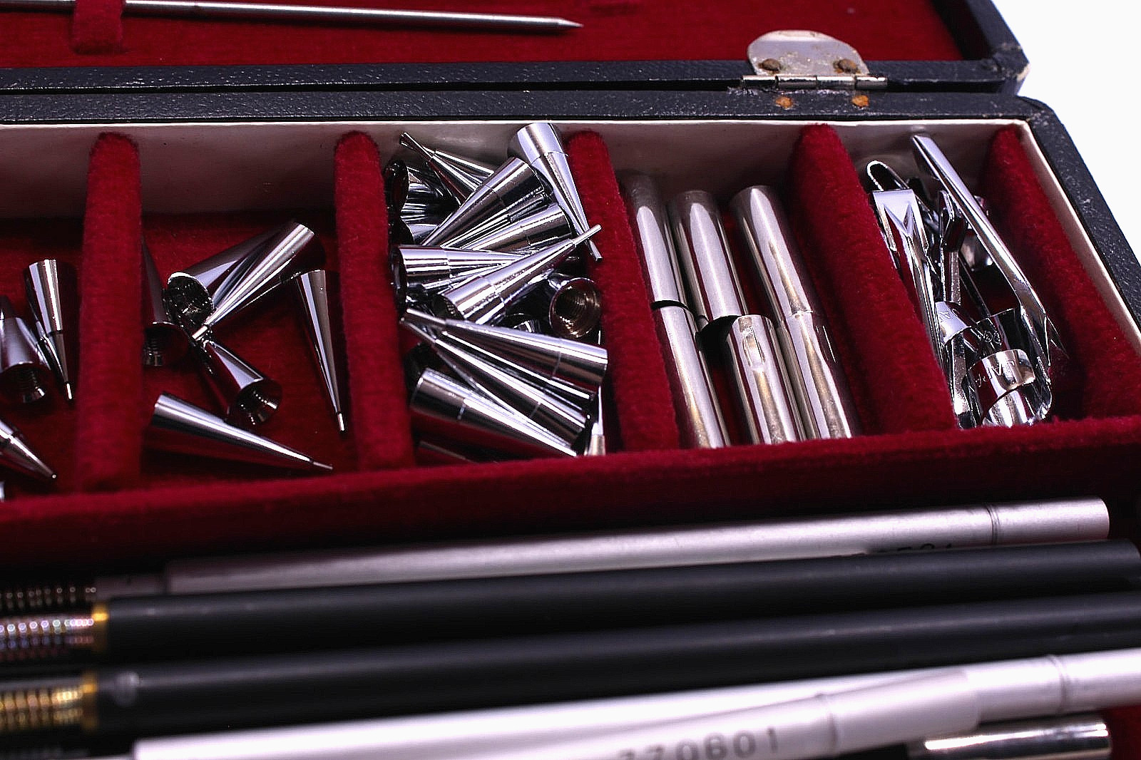 Vintage PENTEL Tools Box & Parts for Mechanical Pencils-Incomplete-Bad Condition