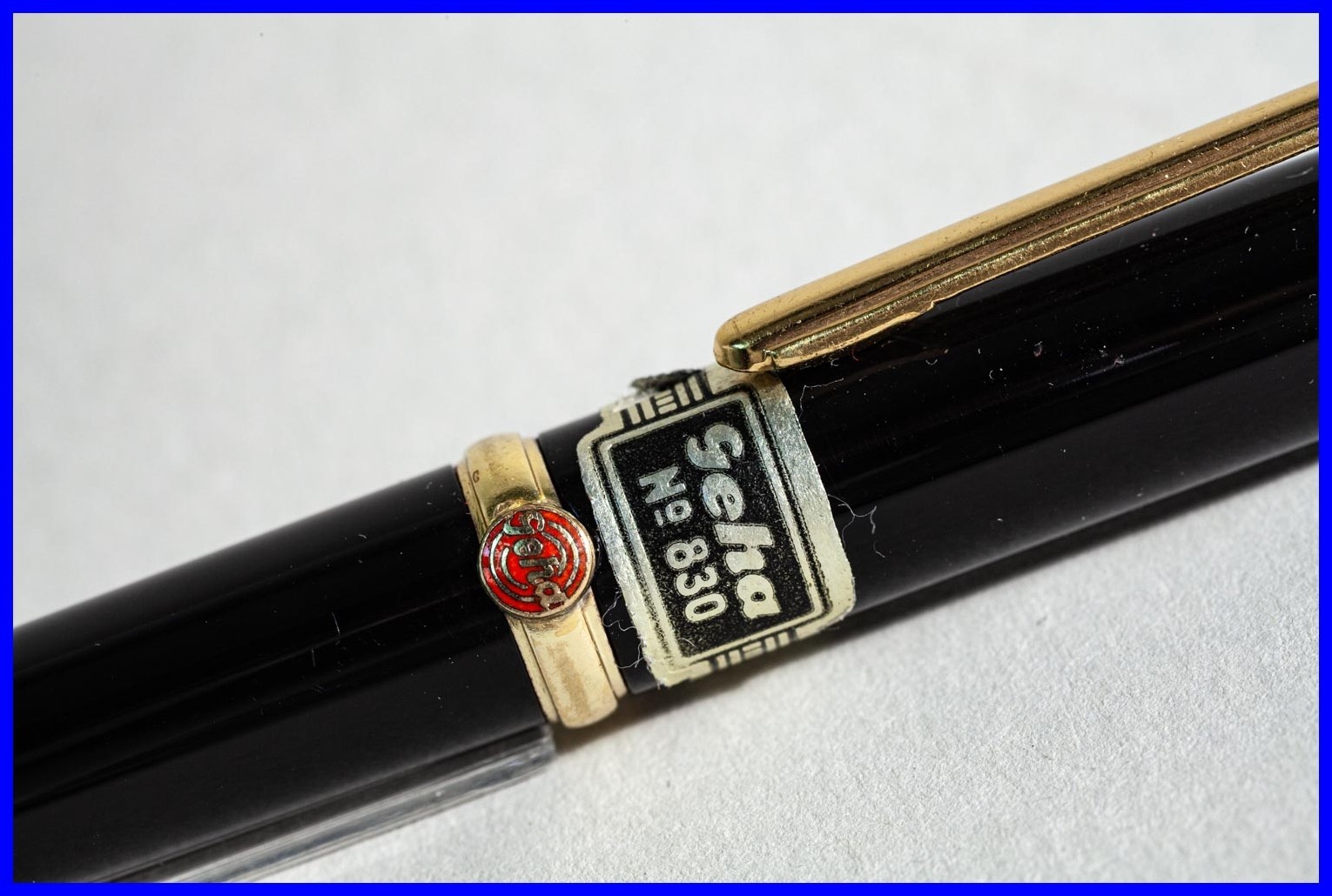 1950s GEHA Regent Pencil N° 830 in Black & Gold for 1.18mm Leads