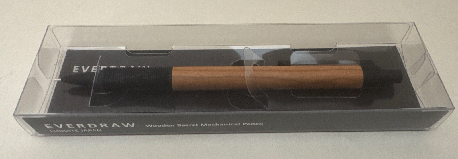 Luddite EverDraw Wood Mechanical Pencil 0.5mm Cherry Made In Japan LDW-MP4CW-05