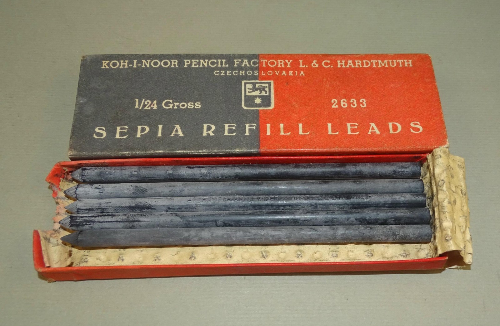 Vintage BOHEMIA WORKS 5344 B Fat Mini 5,6mm Mechanical Pencil + Some Leads