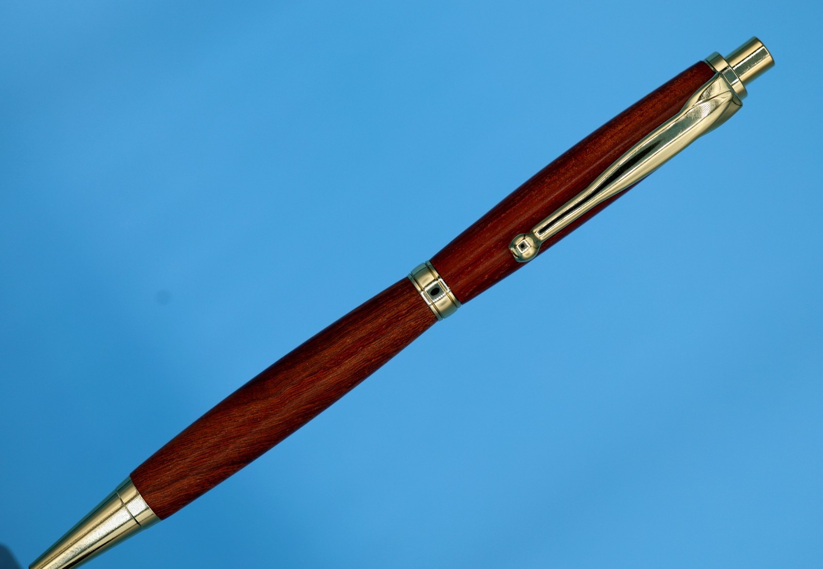 Luxury Rosewood Mechanical Pencil Gold Finish 0.7mm + Extra Lead/Erasers Gift