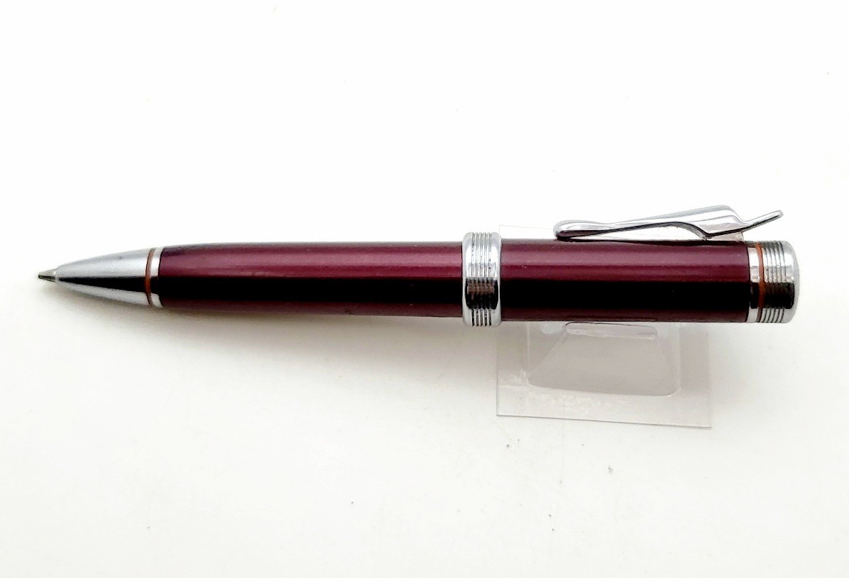 HARLEY DAVIDSON By STYPEN-PENCIL PEN-METALLIC-RED ROUGE VERNISH LACQUER & CHROME