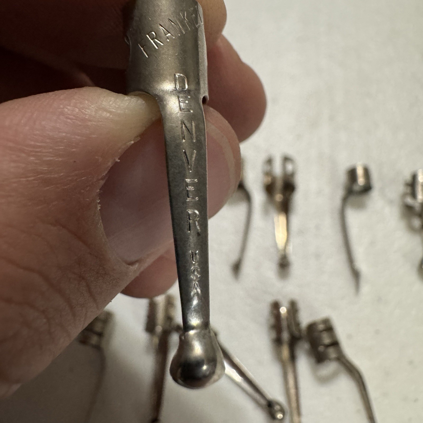 Lot 15 Vtg Ink Pen & Mechanical Pencil Clips Lindy Denver Replacements