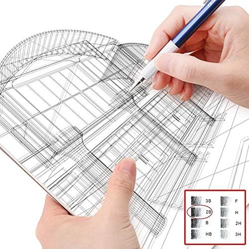 500 X 1.1mm 2B Mechanical Pencil Refill Plastic 500 Count (Pack of 1), Black