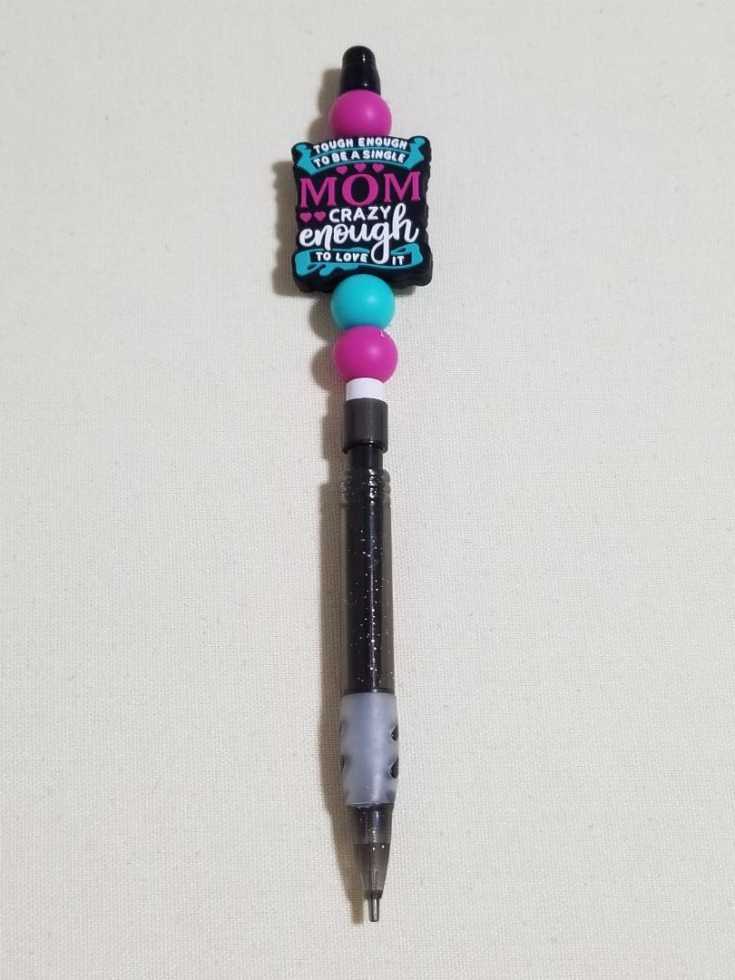 beaded mechanical pencil, school supplies, beaded pencil, office supplies, (MP04