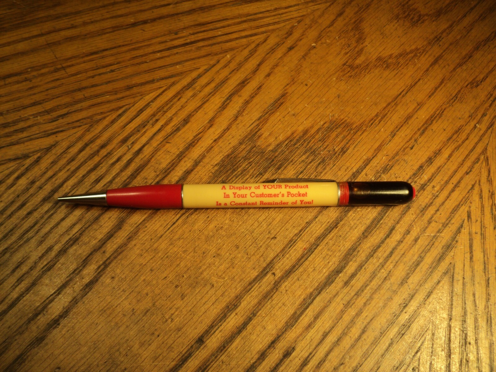 Vintage Ritepoint Mechanical Pencil Sample 131 “Display Top” 5-7/8″ Oil Cap