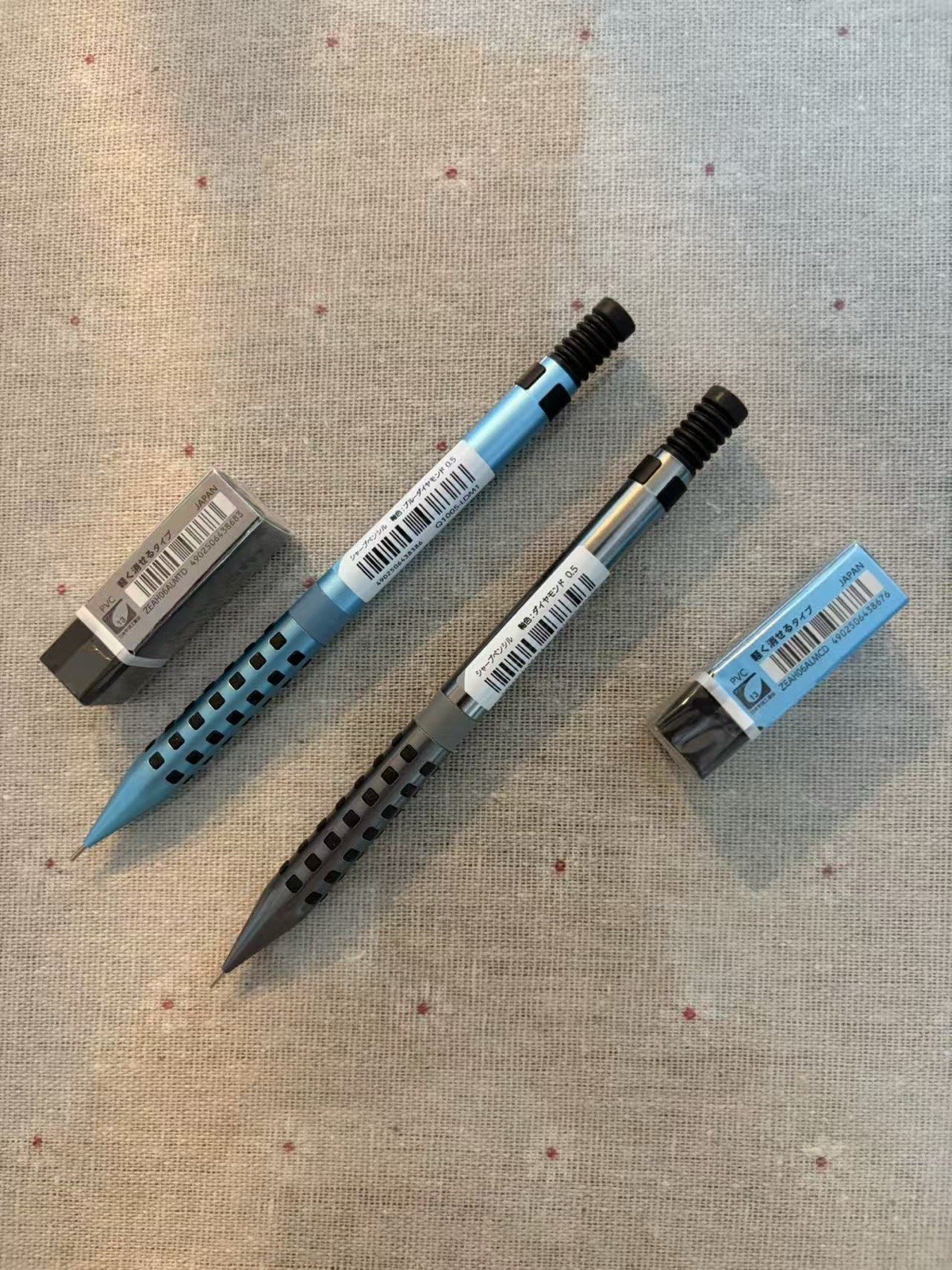 Pentel Smash Mech Pencil Q1005 Diamond Ltd 0.5mm 2 Pens 2 Erasers Japan