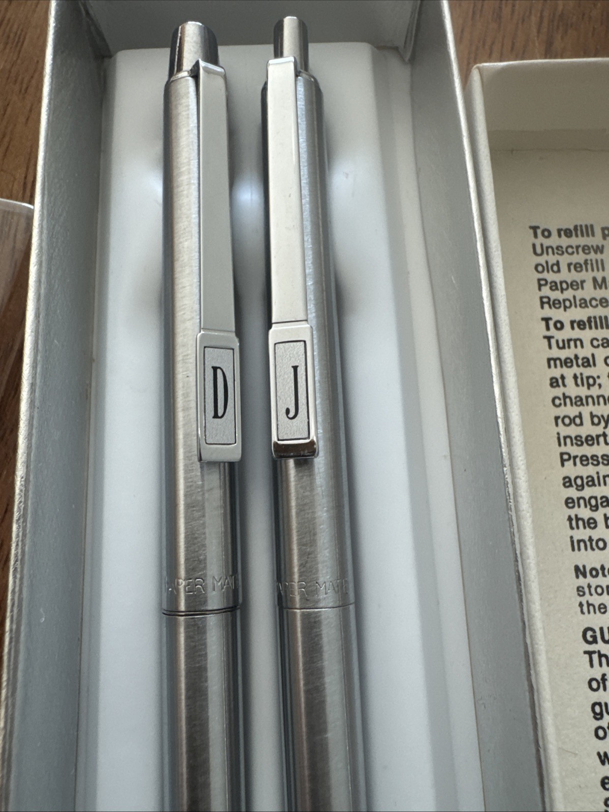 Vintage Mechanical pencils Parker Brand And Vintage Paper mate Pens Custom D J