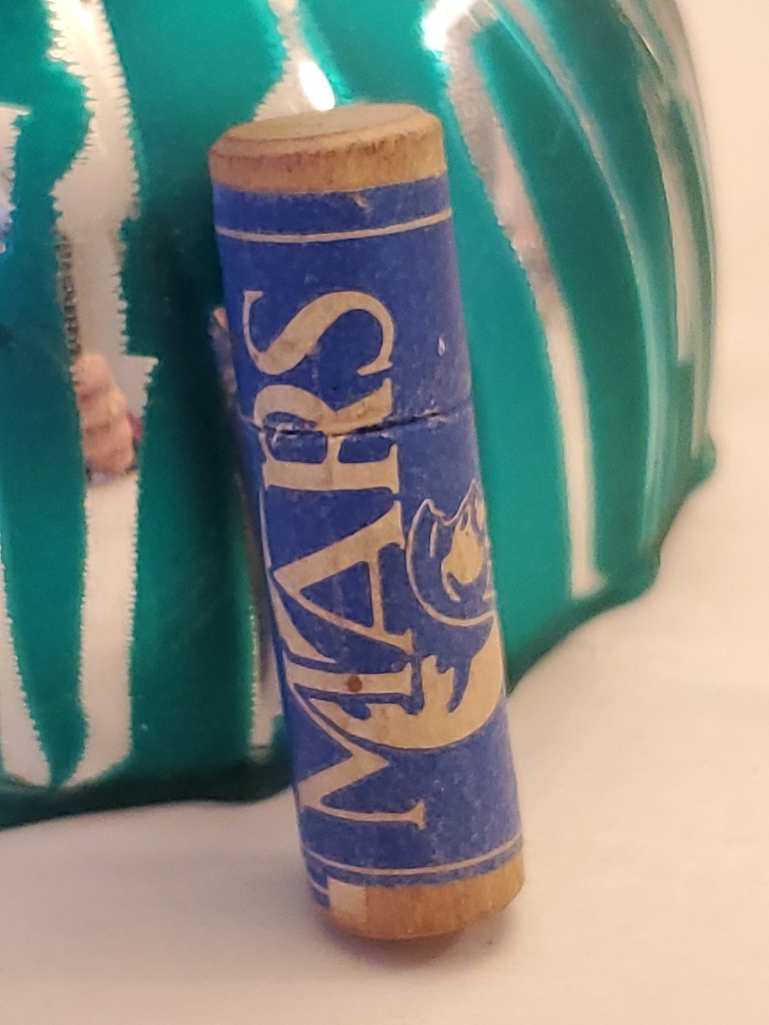 Vintage Mars J.S. Staedtler Inc. Grade H Leads No 8391 Round Wooden Container