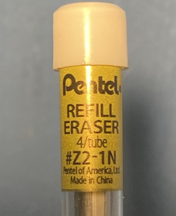 VINTAGE Pentel Refill Erasers Pack Of 4 – #Z2-1N White Eraser Tube, NEW NOS