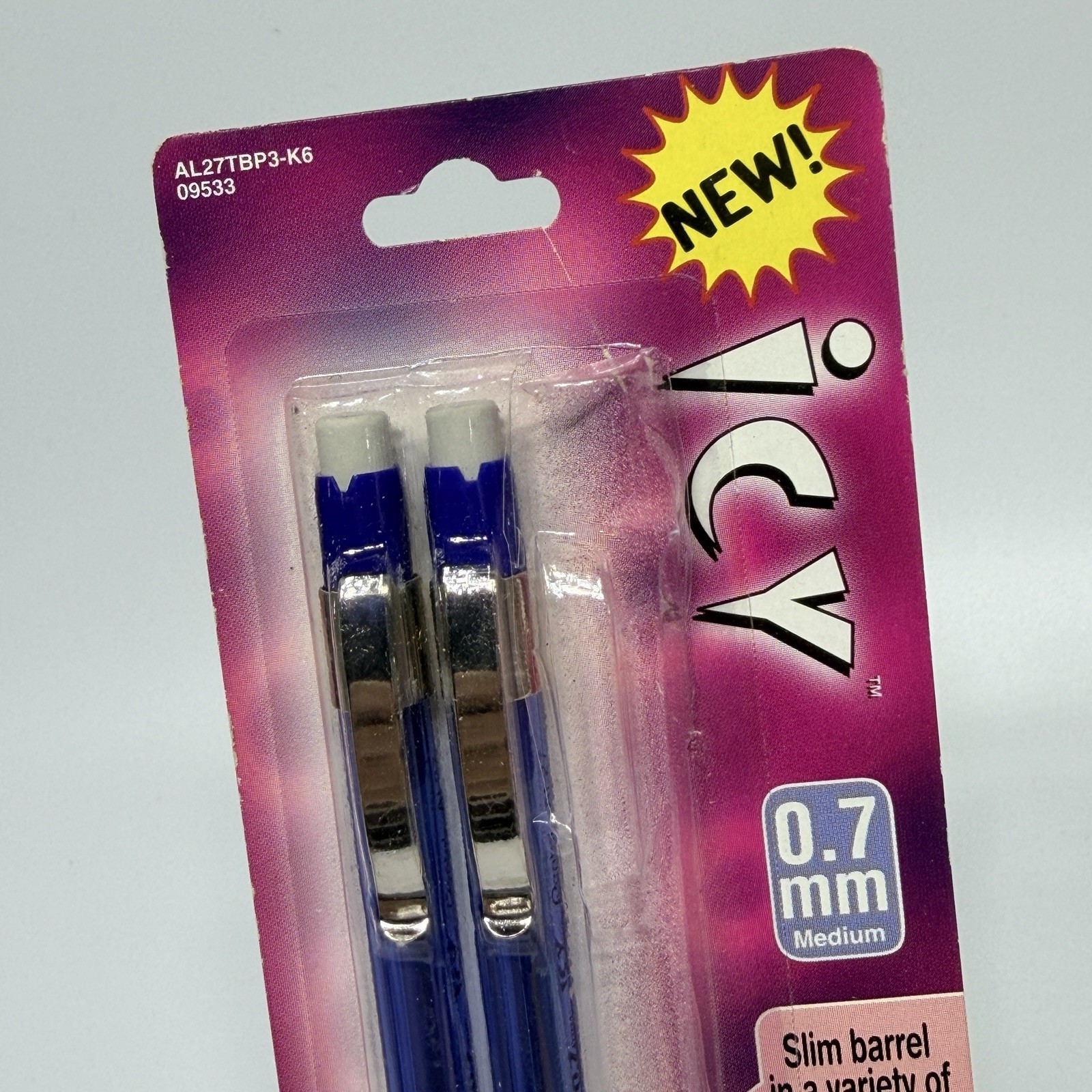 Vtg Pentel Icy Automatic Pencils 2 Pack Cool Shade Colors Blue 0.7 mm NEW