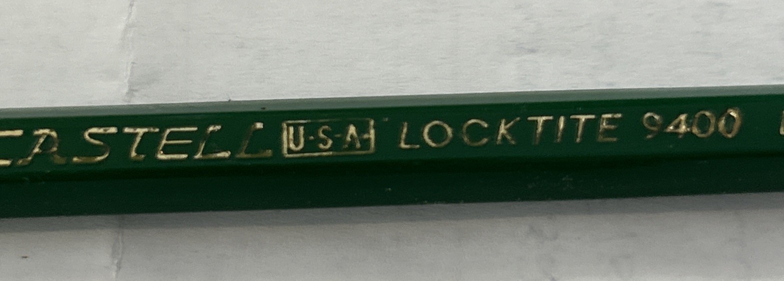 Vtg AW Faber Castell Locktite 9400 Drafting Mechanical Pencil Green 4H
