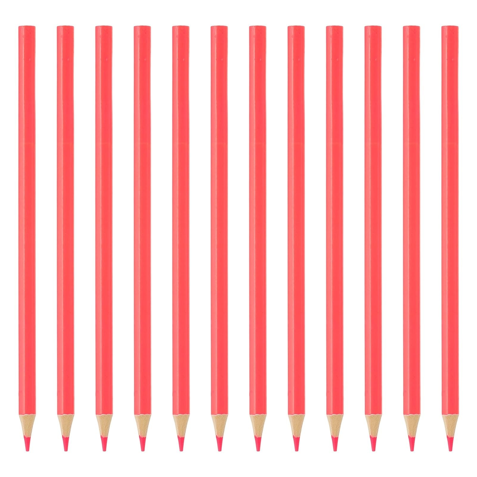 PATIKIL Pink Colored Pencils Set, 12Pcs Oil Color 1 Count (Pack of 12),