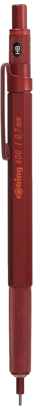 Rotring 600 Madder Red Sharp Pencil 0.7mm Knock Type 2119973