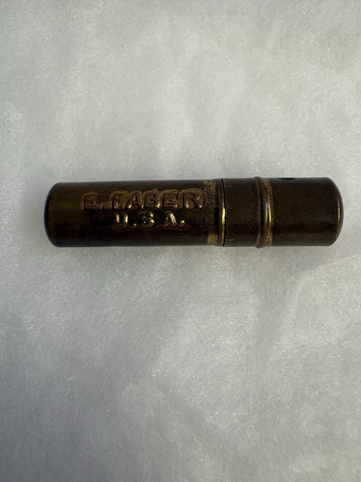 Vintage E. Faber Brass Mechanical Pencil Lead Holder With 3 Pcs Of Lead