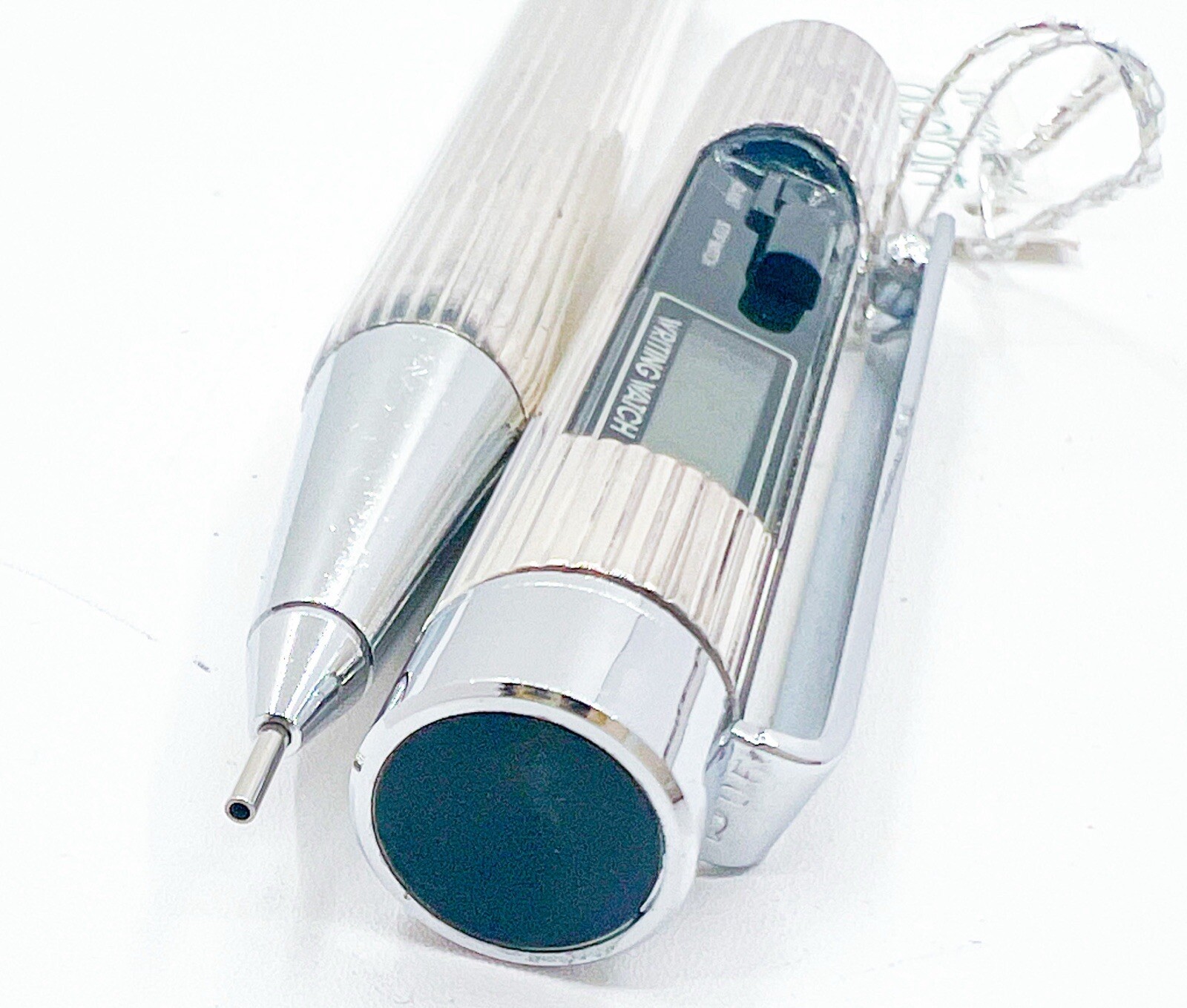 new Platinum silver Plated Mechanical Pencil Sliding Sleeve Watch Functional