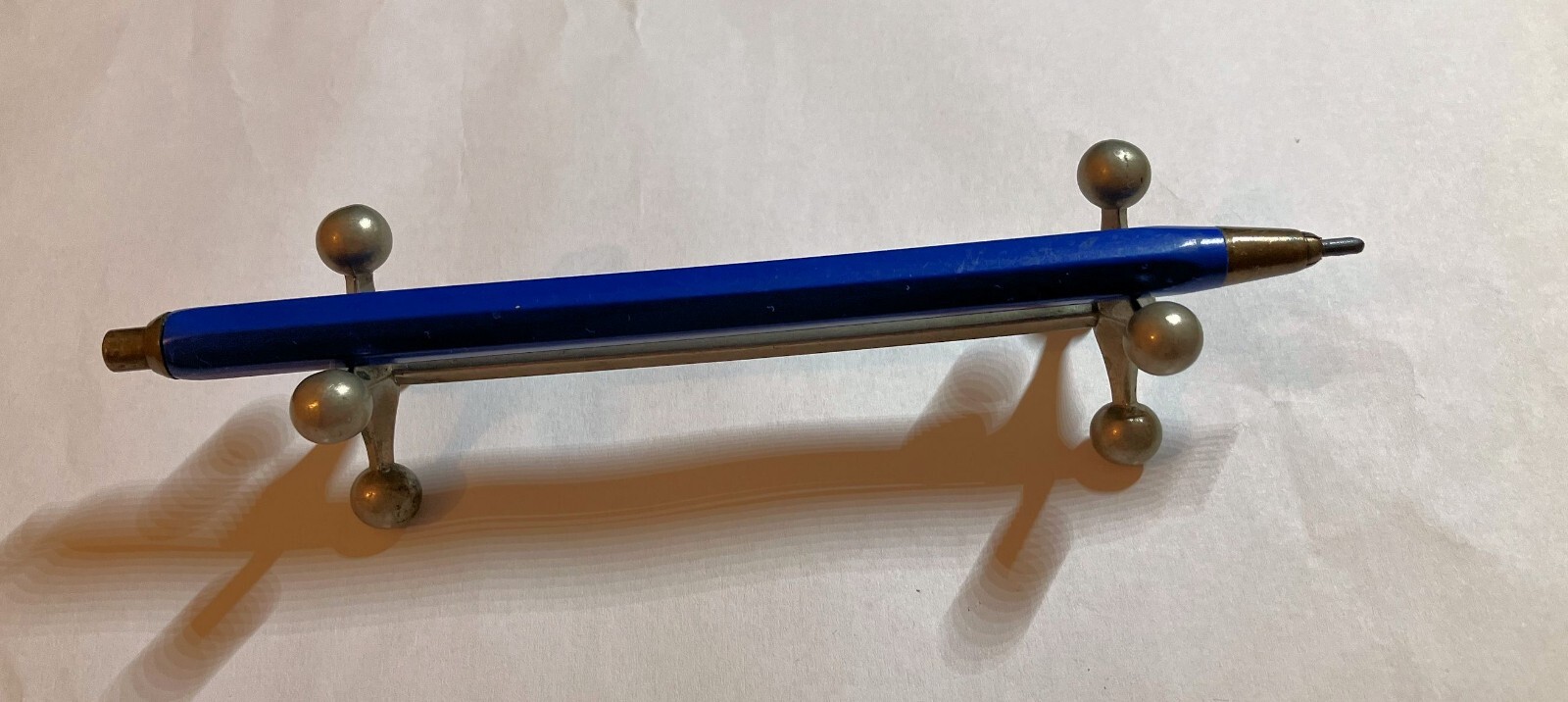 Vintage Unknown Blue pencil Mechanical technical clutch pencil